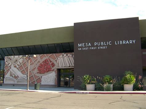 Mesa library - Mesa Public Library, Mesa, Arizona. 8,493 likes · 211 talking about this · 5,499 were here. Mesa Public Library supports lifelong learning by providing free information and resources. 